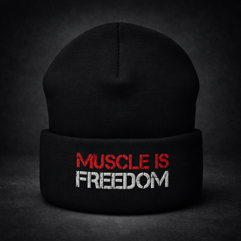 MUSCLE IS FREEDOM BEANIE