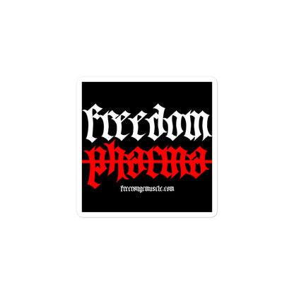 FREEDOM OVER PHARMA DECAL