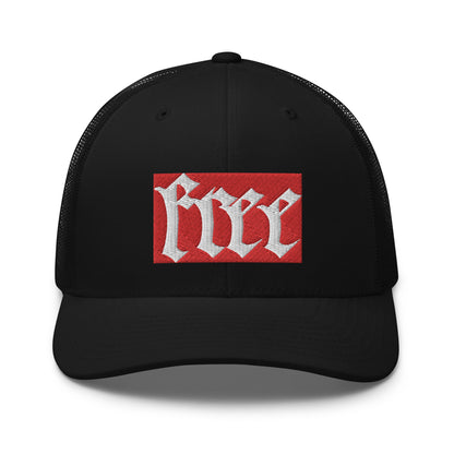 FREE TRUCKER WHITE/RED